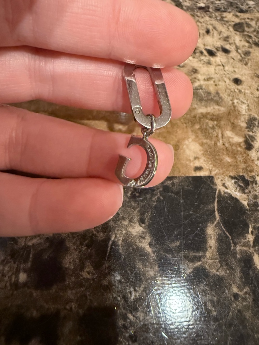 Henri Bendel Pavé Crystal Initial "G" Charm / Pendant - Picture 4 of 7